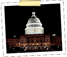 capitol dome at night