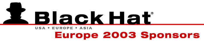 Black Hat Europe 2003 Sponsors
