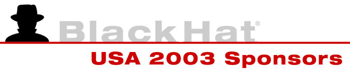 Black Hat USA 2003 Sponsors