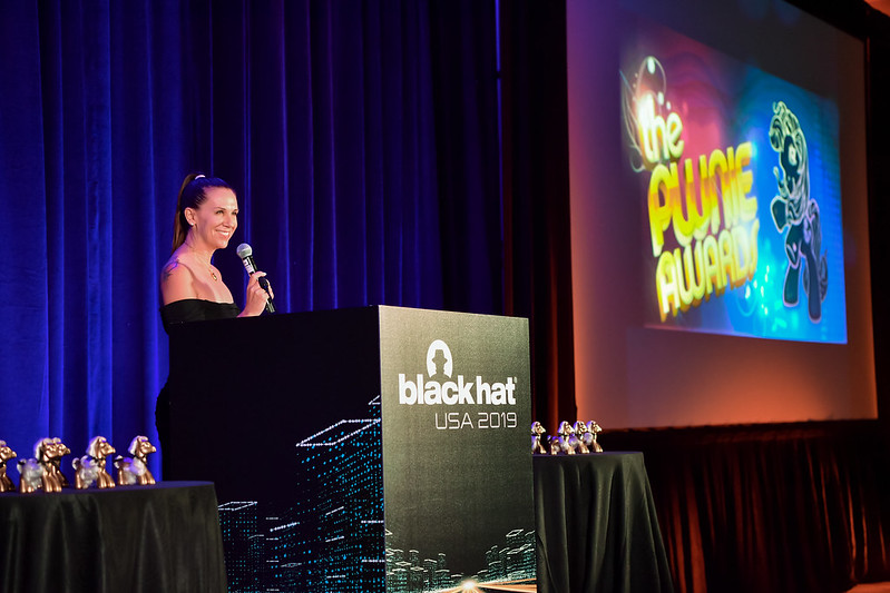 Photo of Justine Bone at the 2019 Pwnie Awards